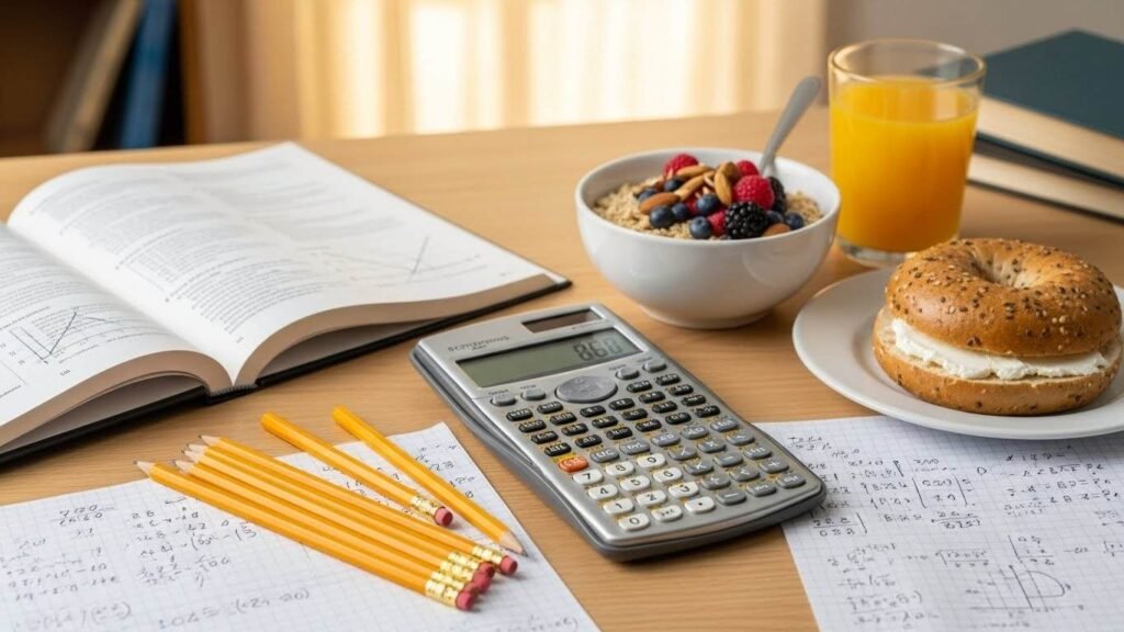 Math test breakfast